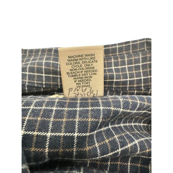 L L Bean Men's Large Wrinkle Free Kennebunk Sport LS Button-Down Traditional Fit - Picture 7 of 9